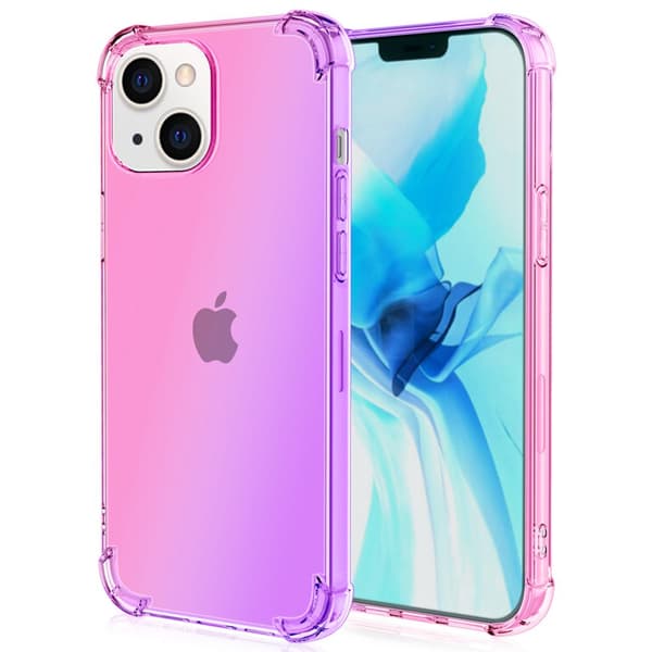 iPhone 13 - Stilsäkert Stötdämpande FLOVEME Skal Blå/Rosa