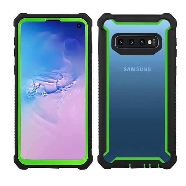 Samsung Galaxy S10 - beskyttende effektivt etui (ARMY) Kamouflage Grön