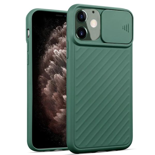 iPhone 12 - Praktiskt Skyddande Skal med Kamera Skydd Röd