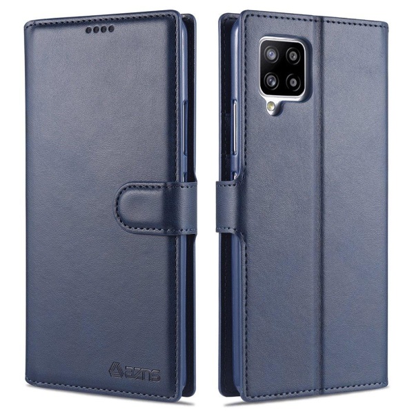 Samsung Galaxy A12 - Effektfullt Praktiskt AZNS Plånboksfodral Blå