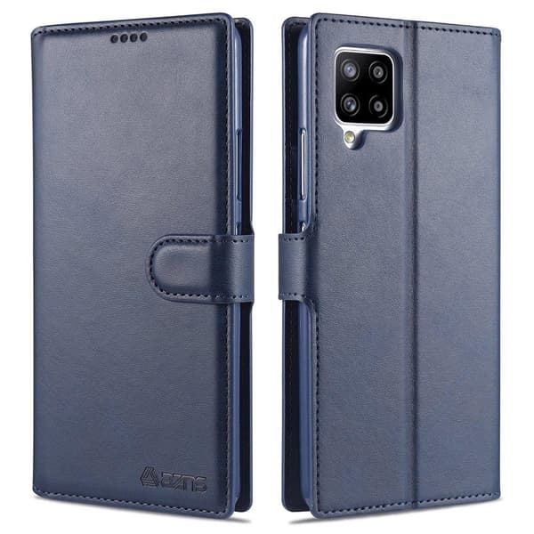 Samsung Galaxy A12 - Effektivt praktisk AZNS-pungetui Blå