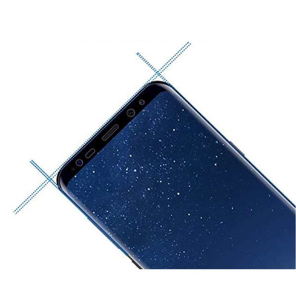 HuTech EXXO Skærmbeskytter i 3D-design til Samsung Galaxy S9+ Blå