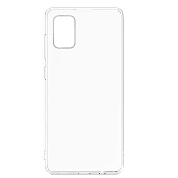 Samsung Galaxy A51 - Beskyttende tyndt silikonecover Transparent/Genomskinlig