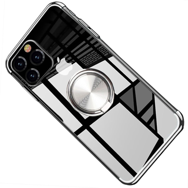 iPhone 11 Pro Max - Floveme Robust Skal Ringhållare Svart