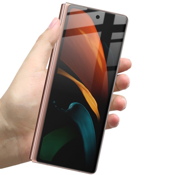 2-PAKK Samsung Galaxy Z Fold 2 - Smart Hydrogel skjermbeskytter 3 i 1 Transparent