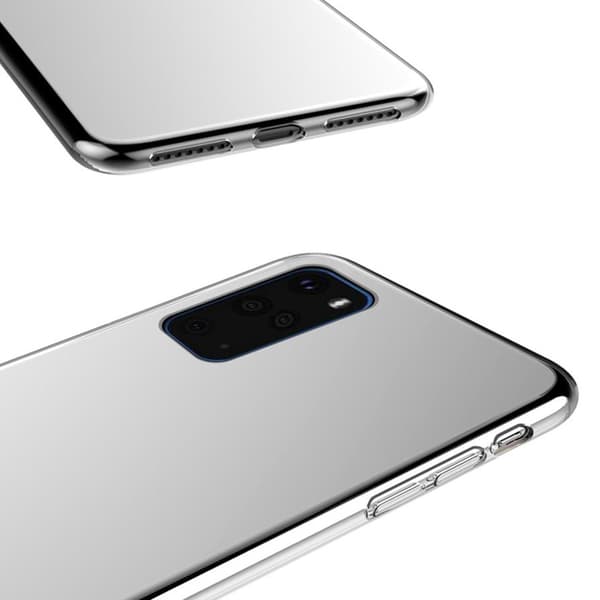 Samsung Galaxy S20 Plus - Stötdämpande Silikonskal Transparent/Genomskinlig