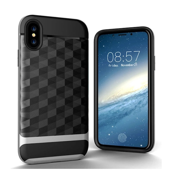 iPhone X/XS - Elegant Skyddsskal Grå Grå