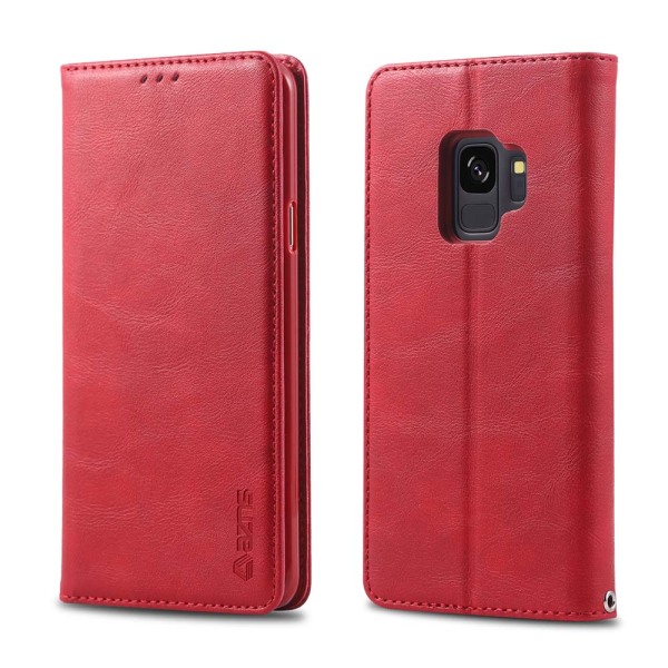 Samsung Galaxy S9 - Robust Kraftfullt Plånboksfodral Röd