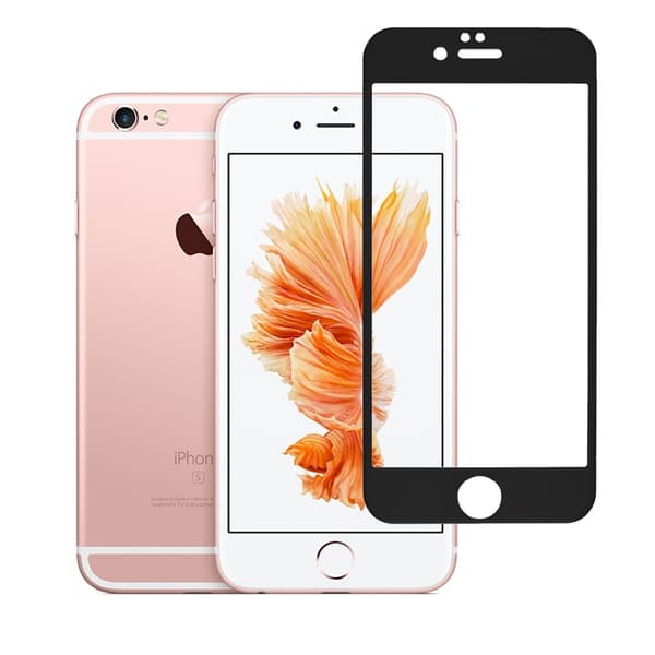 iPhone 6/6S - HuTech SILIKONGLAS-Skärmskydd 4th-Generation Glass Vit
