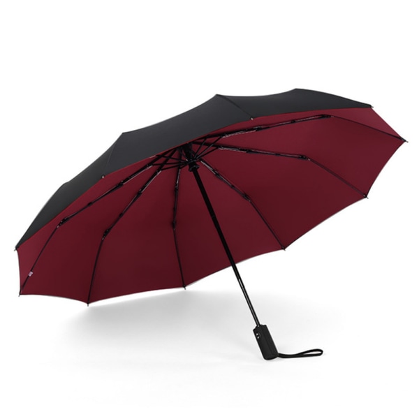 Kraftig praktisk vindtett paraply Mörkblå
