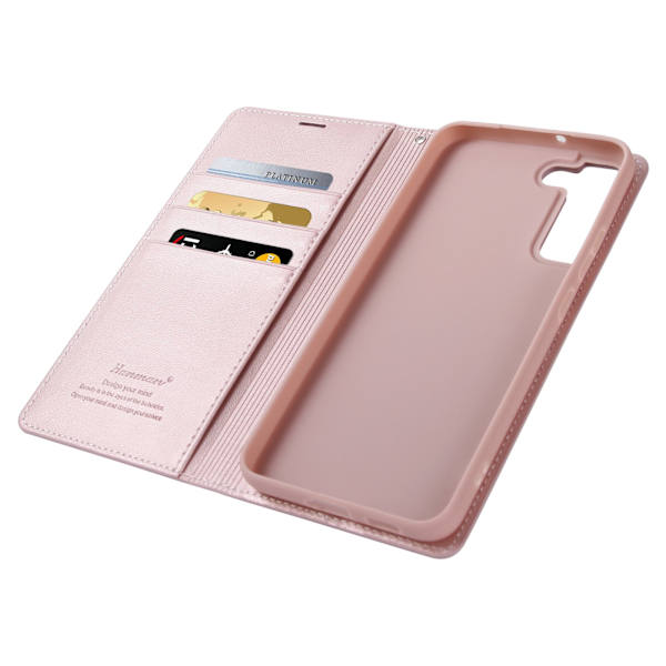 iPhone 16 Plus - Elegant Plånboksfodral Rosa