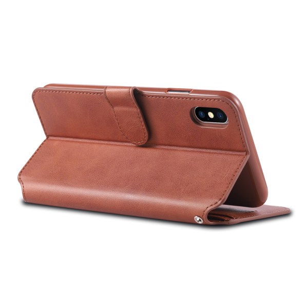 Elegant Smart Plånboksfodral (AZNS) - iPhone XR Röd