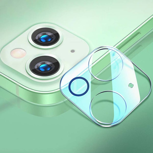 2-PACK 3-in-1 iPhone 13 Mini Fram- & Baksida + Kameralinsskydd Transparent/Genomskinlig