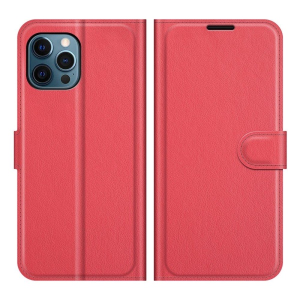 iPhone 12 Pro Max - Elegant tankevækkende pung etui Röd