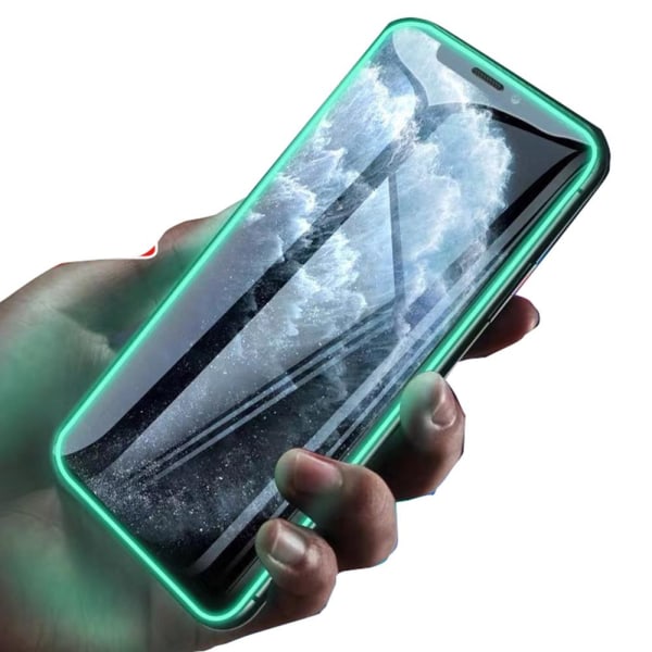iPhone SE 2020 skærmbeskytter lysende ramme 9H 0,3 mm Självlysande