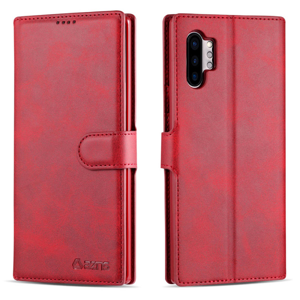 Samsung Galaxy Note10+ - Smooth Wallet etui fra Yazunshi Röd