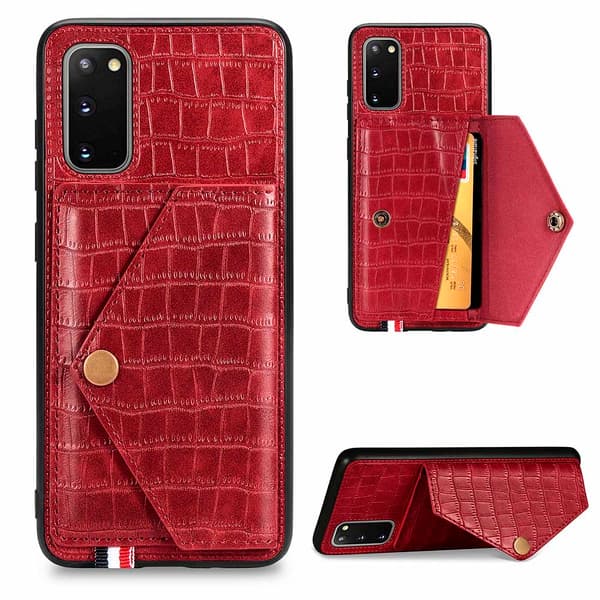 Skal med Korthållare - Samsung Galaxy S20 Blå Blå