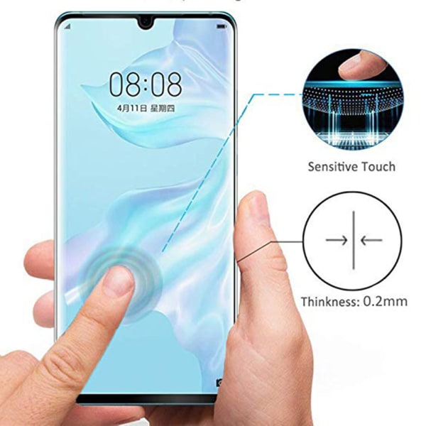 Huawei P30 Pro Skärmskydd 2-PACK 3D 9H HD-Clear Svart