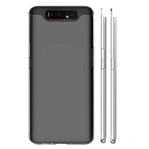 Samsung Galaxy A80 - Kraftig FLOVEME Silikone Cover Transparent/Genomskinlig