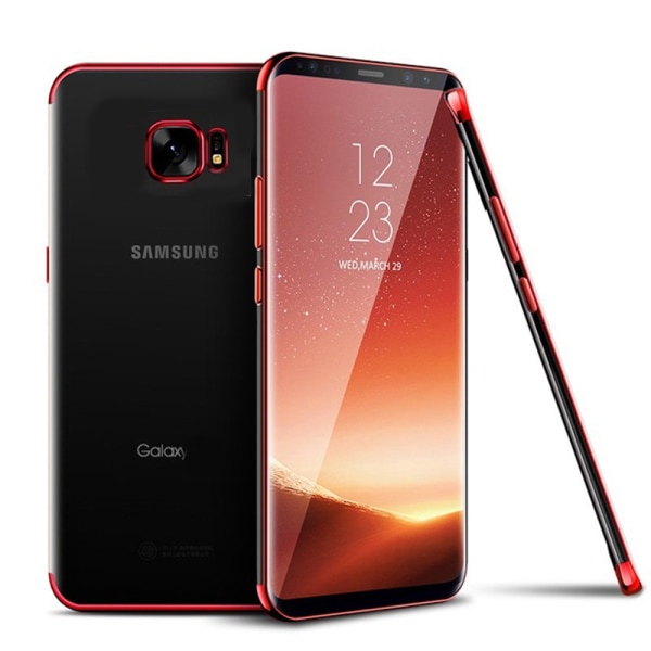 Samsung Galaxy S7 Edge - Iskuja vaimentava silikonikuori Röd
