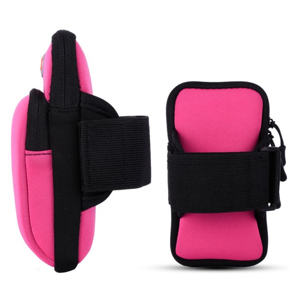 Armbandsväska | Sport | Fitness | Vattentät | Hörlursingång Rosa Rosa