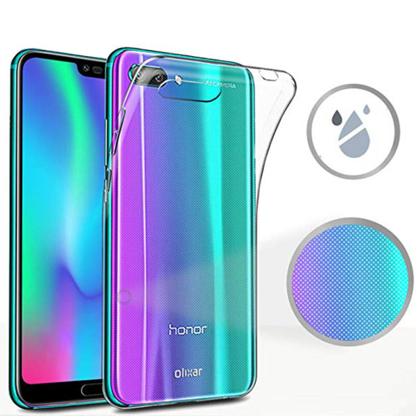 Huawei Honor 10 - Stilrent Silikonskal Floveme Transparent/Genomskinlig