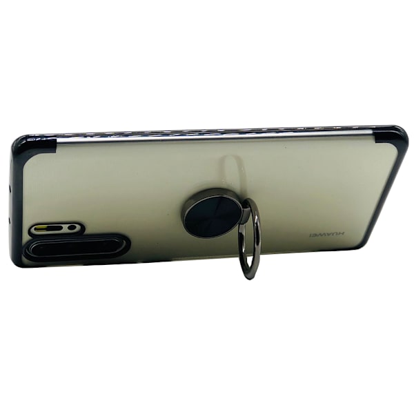 Stötdämpande Silikonskal med Ringhållare - Huawei P30 Pro Röd