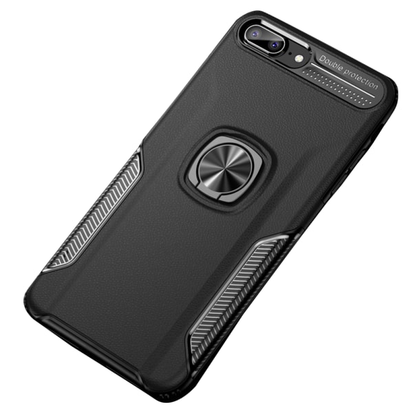 Smart Skal med Ringhållare - iPhone 8 Plus Marinblå Marinblå