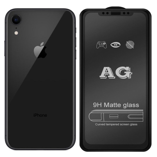 iPhone XR 2.5D Anti-Fingerprints Näytönsuoja 0,3mm Transparent/Genomskinlig