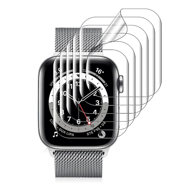 Apple Watch Series 7/8 41/45mm Sk�rmskydd PET (2-pack) Transparent 41mm