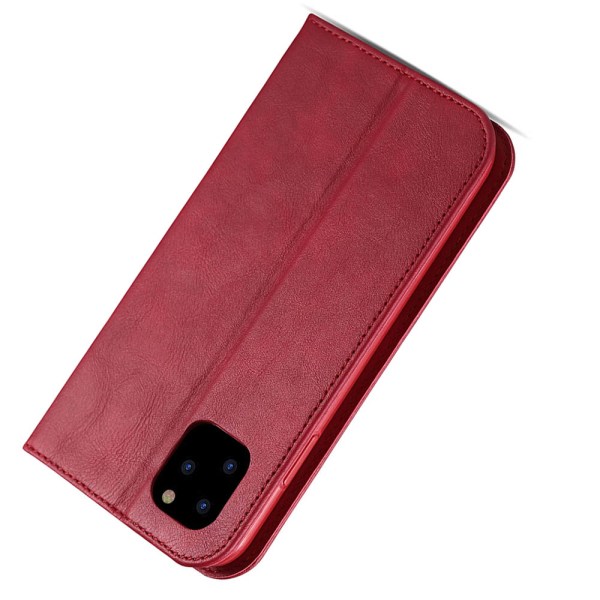 iPhone 11 Pro – käytännöllinen retrolompakkokotelo (AZNS) Röd