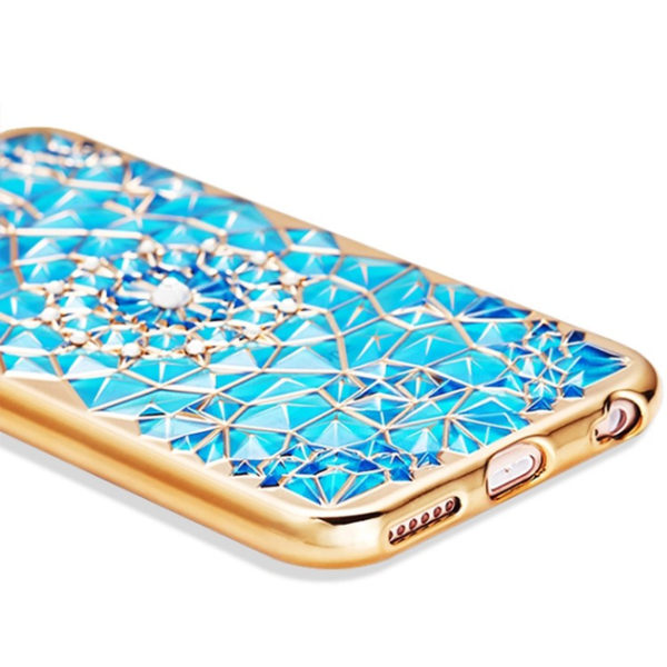 iPhone 6/6S - Eksklusivt stilfuldt etui "Diamond Series" Genomskinlig