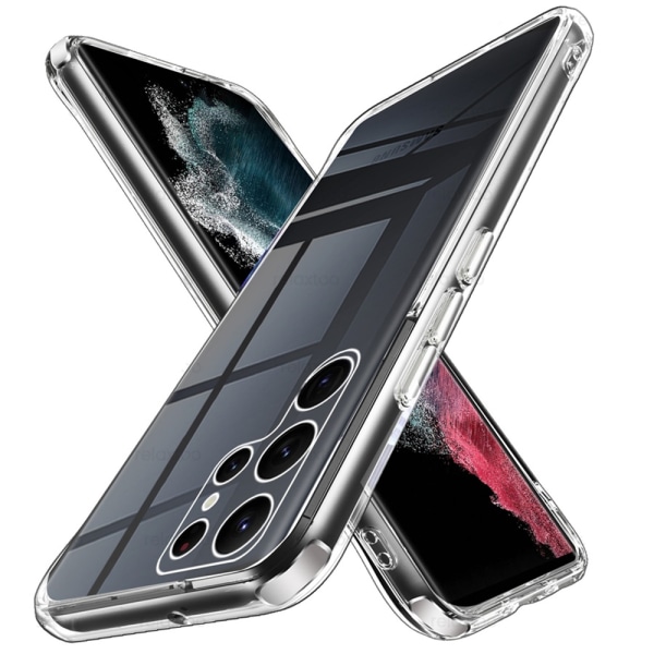 Samsung Galaxy S22 Ultra - Cover tykt hjørne Ergonomisk design Transparent