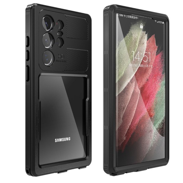 Samsung Galaxy S23 Ultra - IP68 vedenpitävä kansi Svart
