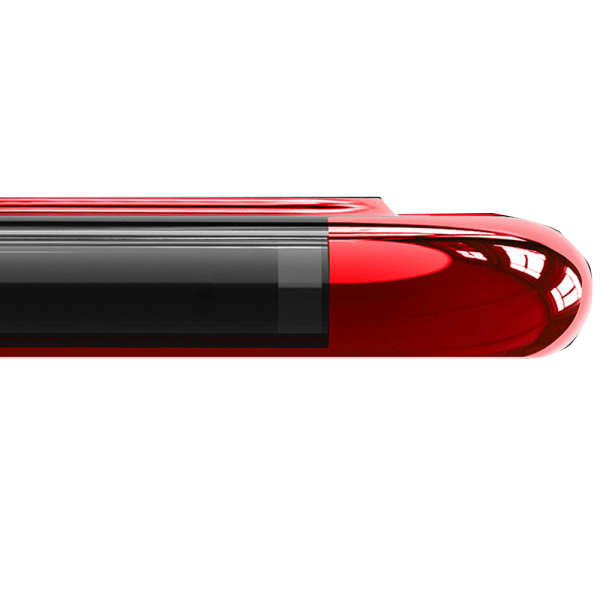 Samsung Galaxy A20E - Praktisk silikonecover med ringholder Röd