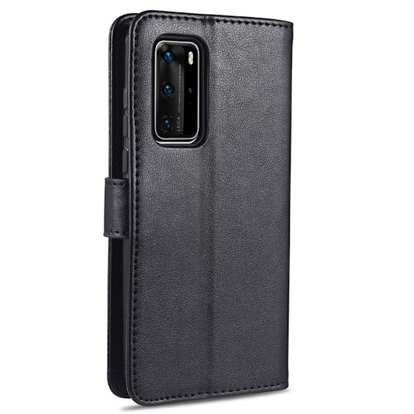 Huawei P40 Pro - Genomtänkt YAZUNSHI Plånboksfodral Svart