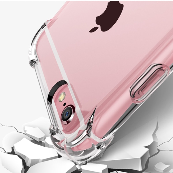 iPhone 6/6S Plus - Beskyttende smart silikonetui (FLOVEME) Transparent/Genomskinlig