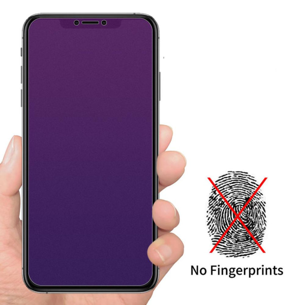 iPhone XR Anti Blue-Ray Anti-Fingeravtrykk skjermbeskytter Transparent/Genomskinlig