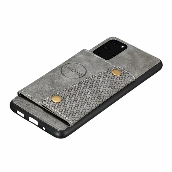 Samsung Galaxy S20 Plus - Praktisk cover med kortrum Grå