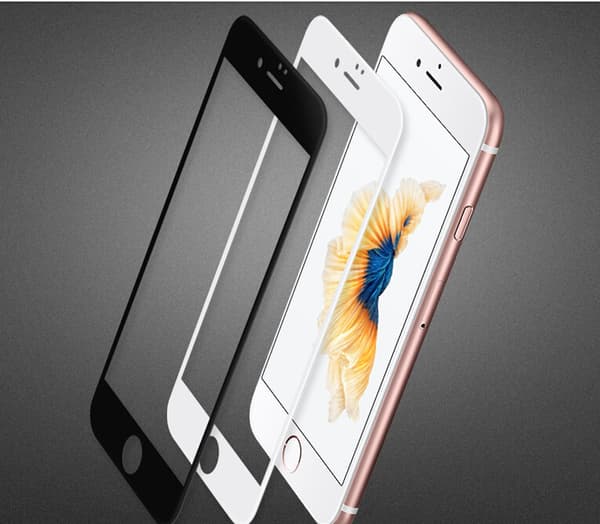iPhone 6/6S Sk�rmskydd 2.5D Ram 9H HD-Clear Screen-Fit Svart