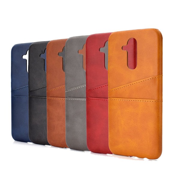 Smart Vintageskal med kortfack för Huawei Mate 20 lite Khaki-Ljusbrun Khaki-Ljusbrun
