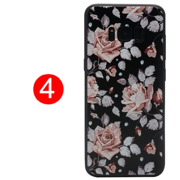 Blommiga Skyddsskal för Samsung Galaxy S8 Plus 4