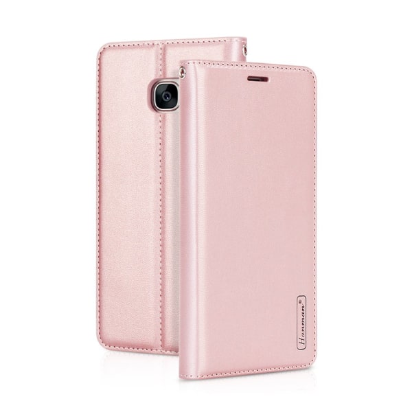 Elegant deksel med lommebok fra Hanman - Samsung Galaxy S7 Rosaröd