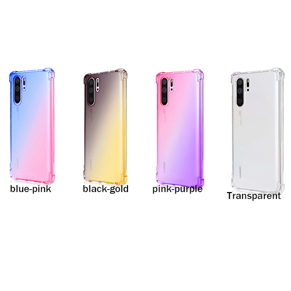 Huawei P30 Pro - Stötdämpande Floveme Silikonskal Blå/Rosa