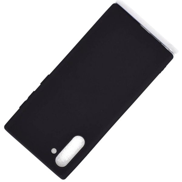 Samsung Galaxy Note 10 - Stilfuldt mat silikonecover Svart