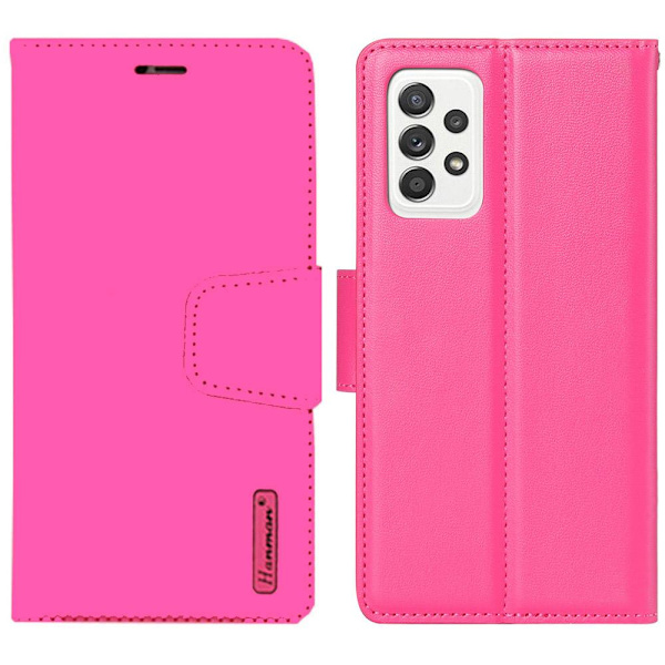Samsung Galaxy A72 - Elegant Genomtänkt HANMAN Plånboksfodral Roséguld