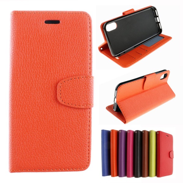 JACOB´S Käytännöllinen kotelo lompakolla iPhone X/XS:lle Röd