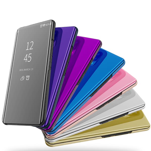 Premium Spegelfodral Galaxy S25 Silver