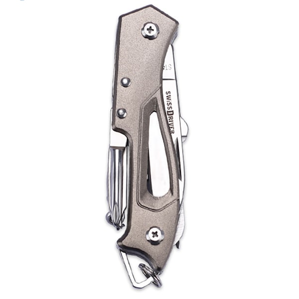 Slittålig Multifunktionell 14-1 Fickkniv Swiss Army Knife Svart
