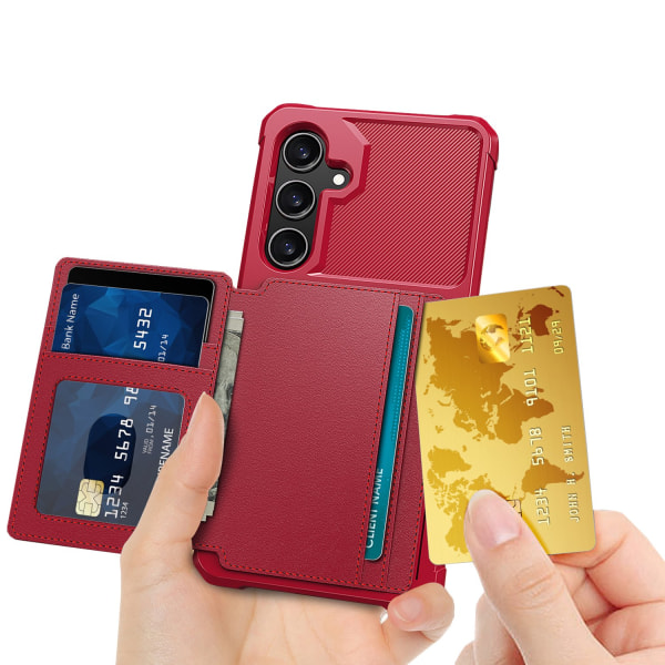 Stilfuldt og elegant cover, der beskytter den nye Samsung Galaxy A54 Röd